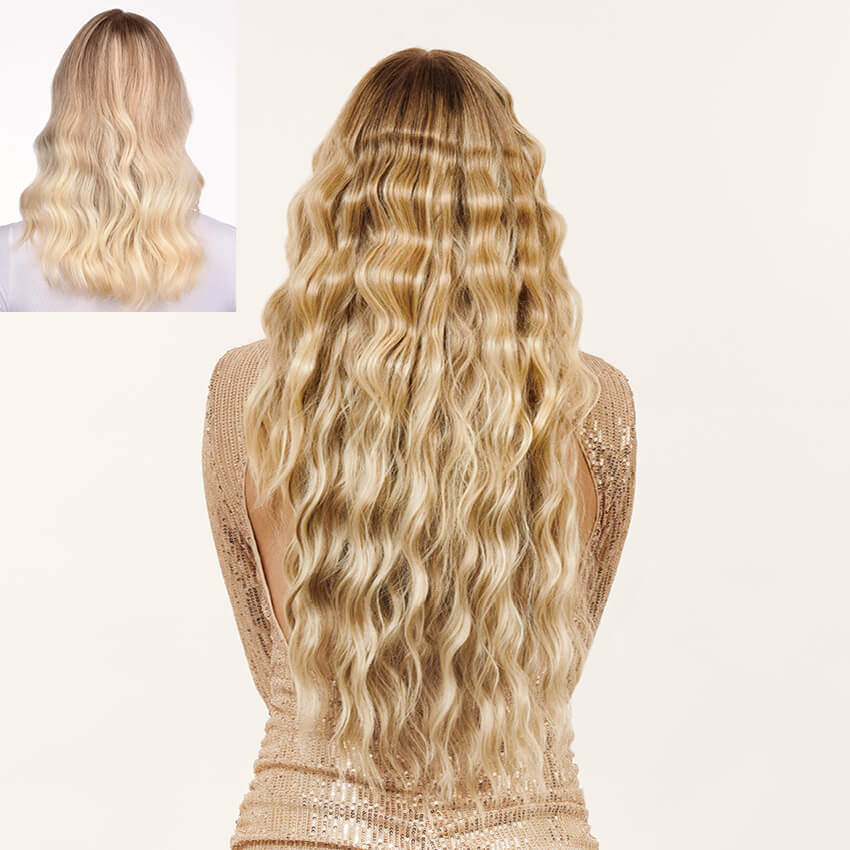 The Beach Wave Luxury 7 piece 20" Clip-Ins  | Premium Tongable Fibre