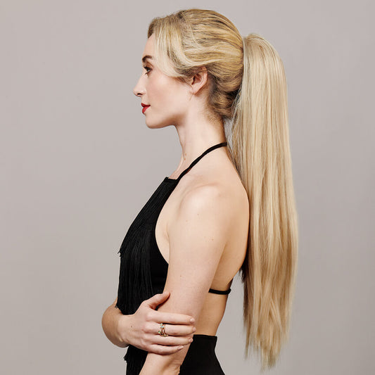 The Cosmos Regular 24" Drawstring Ponytail  | Premium Tongable Fibre