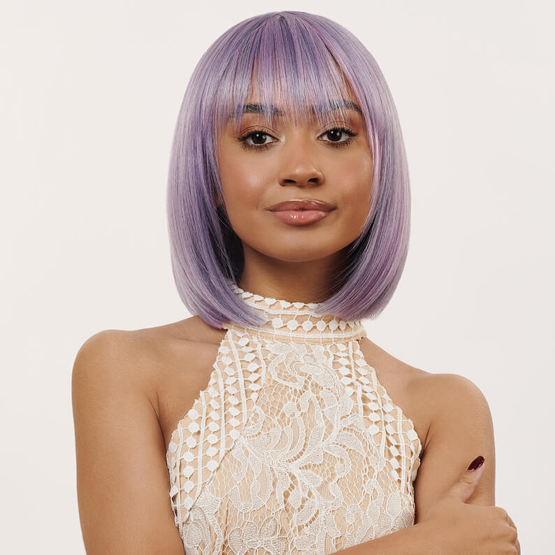 The Sadie Fringe Bob 11.5" Wig | Premium Tongable Fibre