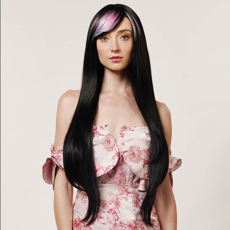 The Skylar Fringe Extra Long 34" Straight Wig | Premium Tongable Fibre