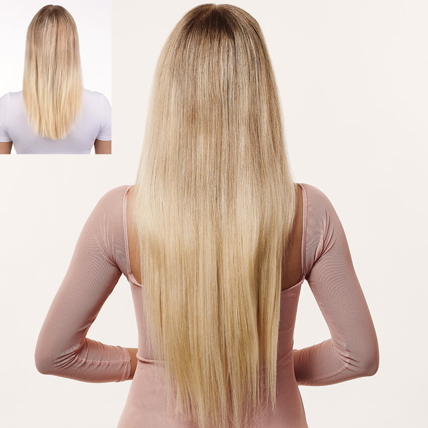 The Straight Luxury 7 piece 20" Clip-Ins | Premium Tongable Fibre