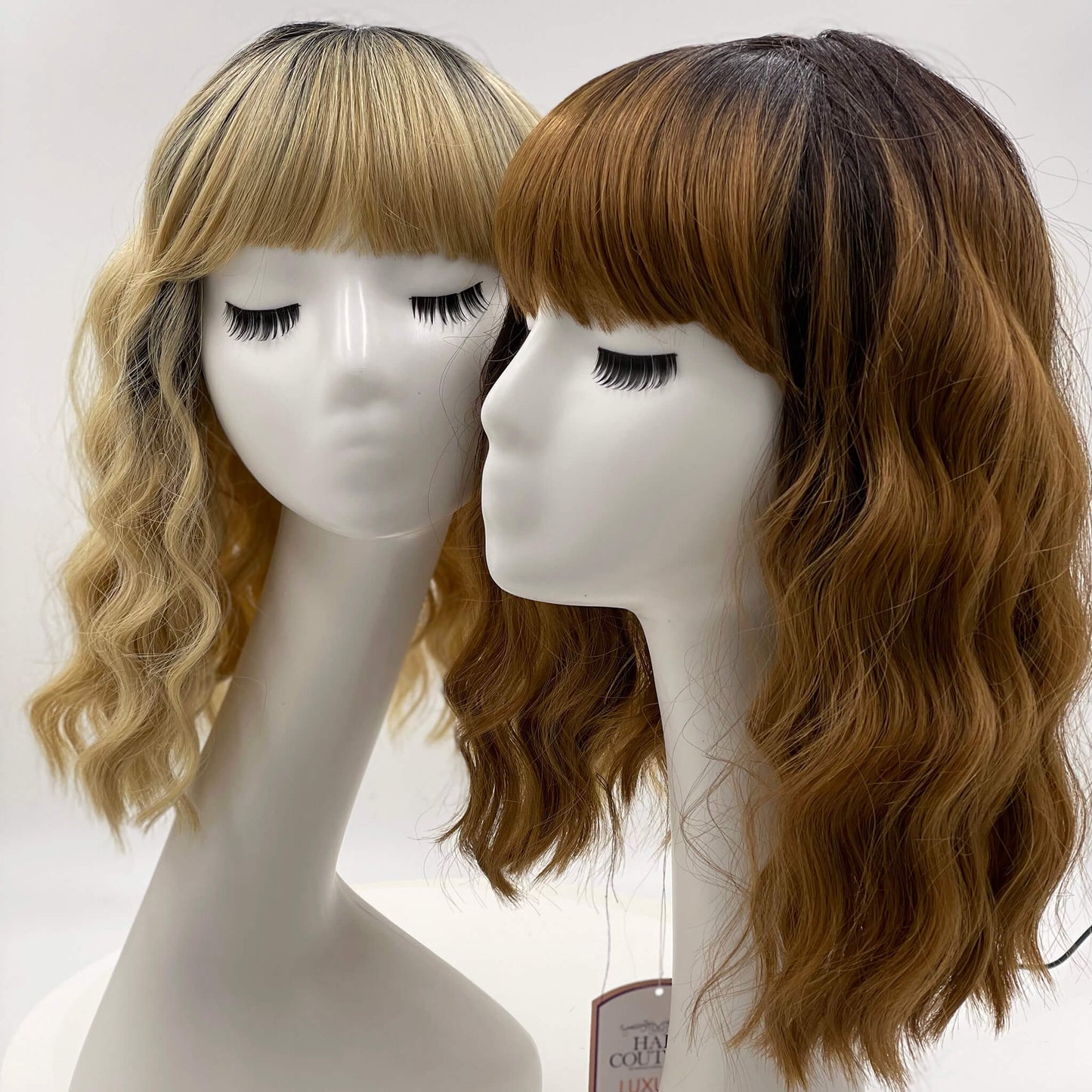 The Cassie Fringe Shoulder length curly 14" Wig  | Premium Tongable Fibre